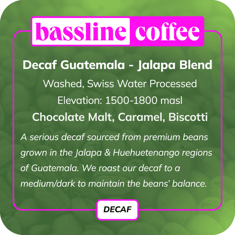 Decaf Jalapa Blend | Guatemala | Washed SWP Decaf Coffee