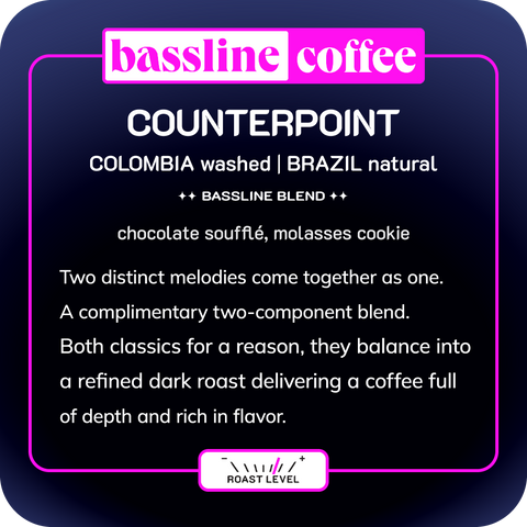 Counterpoint Blend | Brazil & Colombia | Dark Roast Coffee