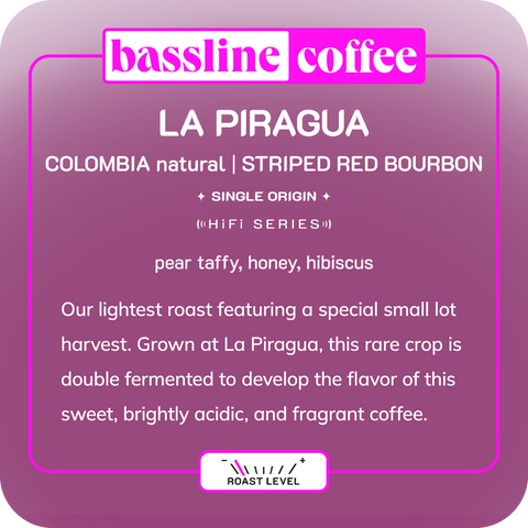 HiFi Series: La Piragua Natural | Colombia | Light Roast Coffee