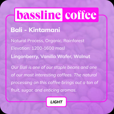Bassline Coffee Bali Kintamani light roast