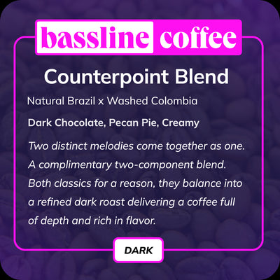 Bassline Counterpoint Blend Dark Roast Coffee