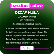 Decaf Huila | Colombia | Washed EA Decaf Coffee