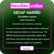 Decaf Nariño | Colombia | Washed MMW Decaf Coffee